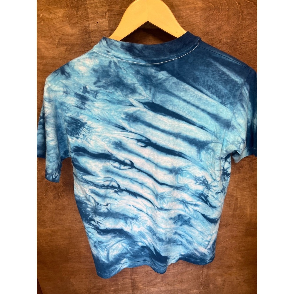 Vintage Led Zeppelin Tie Dye Shirt Hanes Beefy-T 1984 Myth Gem Blue Mens Medium - Picture 5 of 5